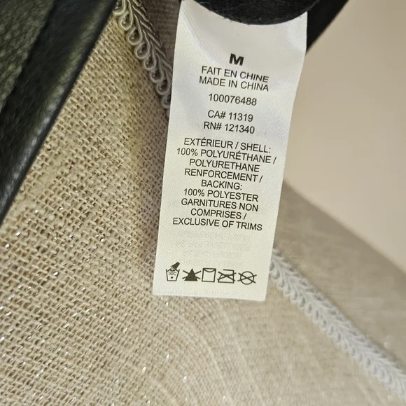 Garage Sleek Black Leather Crop Top - Picture 4 of 4